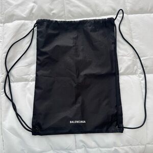Balenciaga Black Drawstring Bag